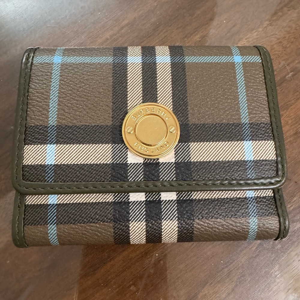Burberry Women's Lancaster Check Folded Wallet